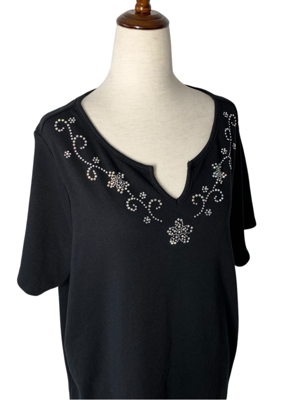 QUACKER FACTORY Rhinestone Jeweled Tee - Picture 4 of 7